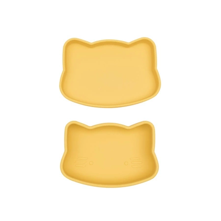 Zamykany silikonowy pojemnik Kotek We Might Be Tiny - Yellow