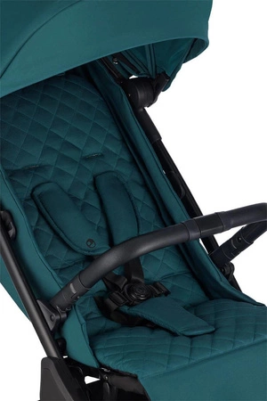 Easywalker Jackey Kompaktowy, samoskładający się wózek spacerowy z torbą transportową Teal Green