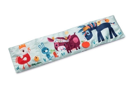 LILLIPUTIENS Miękka rozkładana książeczka-harmonijka Farma 9 m+