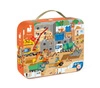 Janod Puzzle w walizce Plac budowy 36 elementów 4+