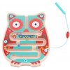 TOOKY TOY Drewniana Tablica Zrecznościowa Labirynt Magnetyczny Gra Logiczna Sowa