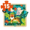Edukacyjne puzzle drewniane DŻUNGLA DJ01810