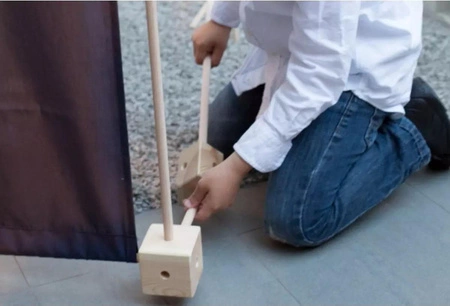 Drewniane klocki konstrukcyjne Maxi Trigonos Kernel Arbaro - 44 el.