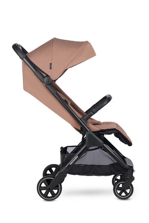 Easywalker Jackey Kompaktowy, samoskładający się wózek spacerowy z torbą transportową Pecan Brown
