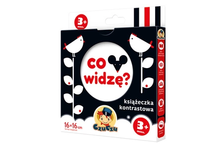 Co widzę książeczka kontrastowa dla dzieci w wieku 3 mies czuczu
