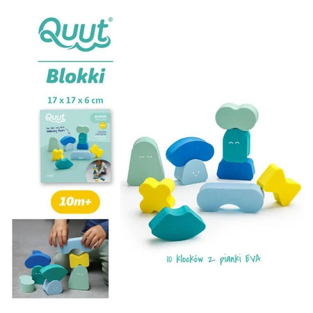 QUUT Klocki piankowe balansowe Blokki Minty Blue