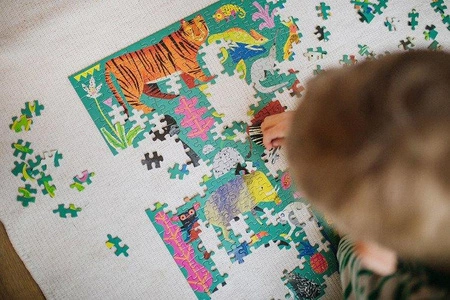 Mudpuppy Puzzle rodzinne Zwierzęta z lasu deszczowego 500 elementów 8+