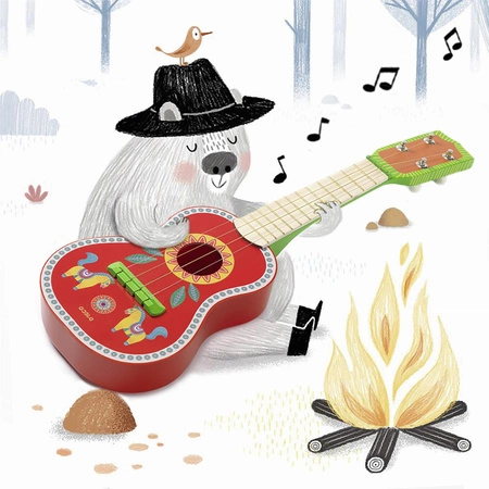 Drewniana gitara Ukulélé DJ06013