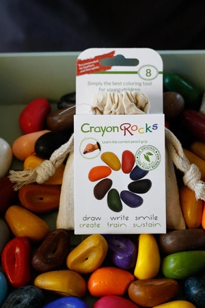 Kredki Crayon Rocks w bawełnianym woreczku - 8 kolorów