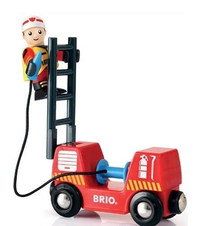 BRIO World Zestaw Kolejka Straż Pożarna