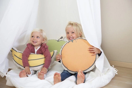 Childhome Poduszka kanwas Cytryna