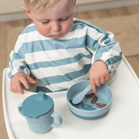 Done by Deer Sztućce dla Dziecka Foodie Happy Dots Blue