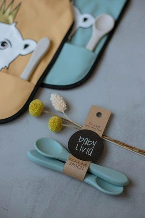 Baby Livia Śliniak Mint Miś 103-10