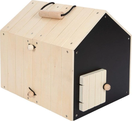 Drewniany domek królika z wybiegiem i akcesoriami 12399 Small Foot, maskotki dla dzieci