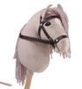 Holly Hobby Horse koń DELUXE na kiju 80cm beige