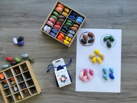 Kredki Crayon Rocks w bawełnianym woreczku - 8 kolorów