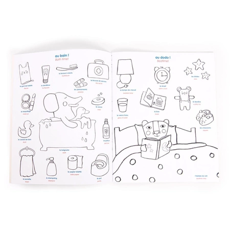 Kolorowanka ze słowniczkiem LES POPIPOP 661611