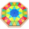 TOOKY TOY  Puzzle Ośmiokątne Drewniana Mozaika Edukacyjna (73el.)