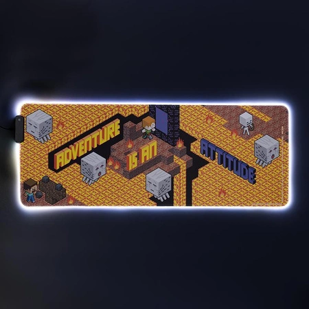 Adventure Podświetlana Podkładka pod myszkę Minecraft