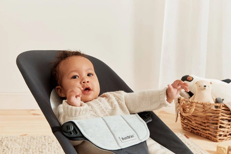 BABYBJORN - leżaczek BALANCE SOFT COTTON/JERSEY - Szary / Szary