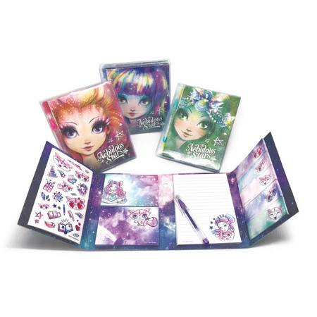 Zatowarowany display z art. papierniczymi - mix 8 produktów Nebulous Stars