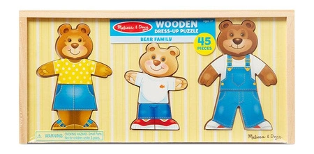 Drewniana układanka Ubierz Trzy Misie Melissa & Doug 13770