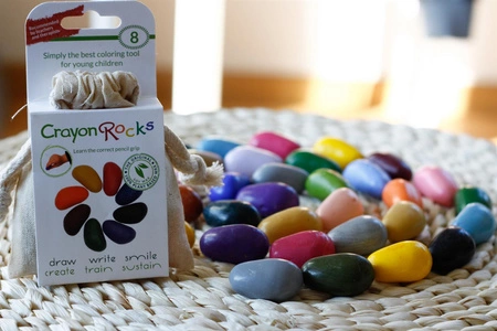 Kredki Crayon Rocks w aksamitnym woreczku - 16 kolorów