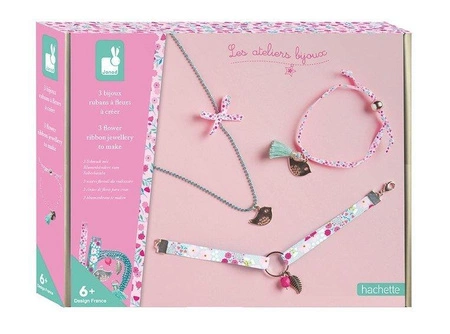 Zestaw do tworzenia biżuterii Wstążeczki 6+, Janod