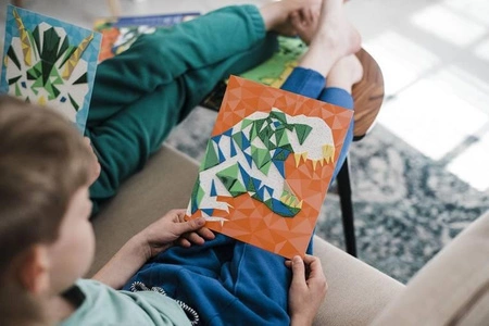 Zestaw kreatywny Mozaika Dinozaury Misterix 7+, Janod