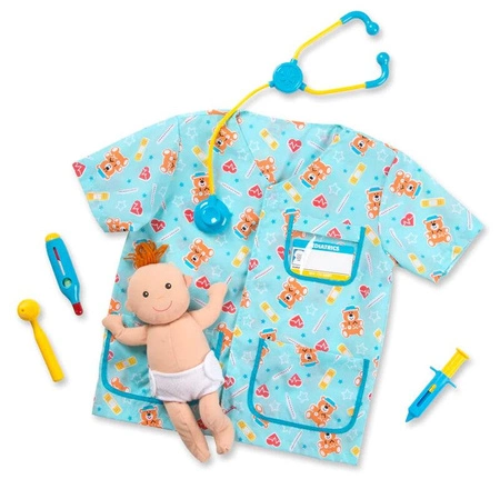 Strój dla dzieci Pielęgniarka lekarz i lalka 18519 Melissa & Doug przebieranie odgrywanie ról