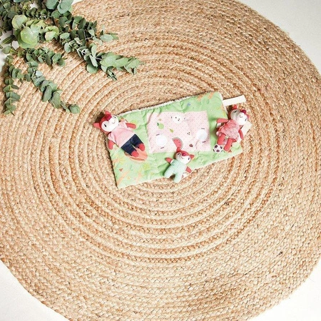 LILLIPUTIENS Mini - przytulanki rodzina lisków z rozkładaną matą Lisiczka Alice 2 lata+