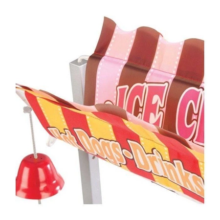 Drewniane stoisko na kółkach z lodami i przekąskami 19350-Melissa & Doug, zabawa w sklep i restaurację