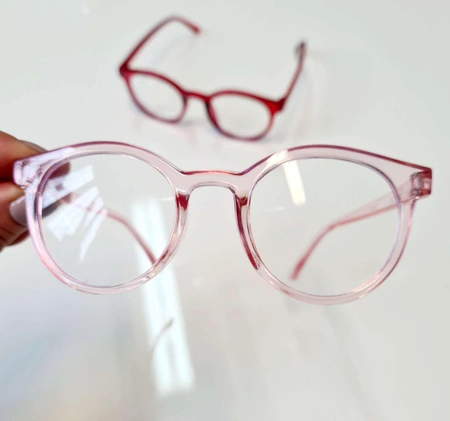 Okulary z filtrem niebieskiego światła Elle Porte Blue Light - Pink 3-12 lat