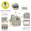 Lassig Plecak mini Happy Prints oliwkowy