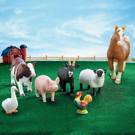 Duże Figurki, Zwierzęta na farmie, Zestaw 7 szt.