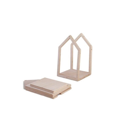 Domek dla lalek z magnesami, rozm L, naturalny, Babai