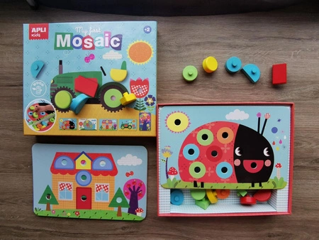 Moja pierwsza drewniana mozaika Apli Kids