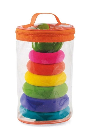 Rubbabu Układanka edukacyjno-sensoryczna piramida z kaczuszką