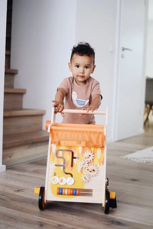 Chodzik z klockami pchacz Tukan 11797-Small Foot, zabawki motoryczne