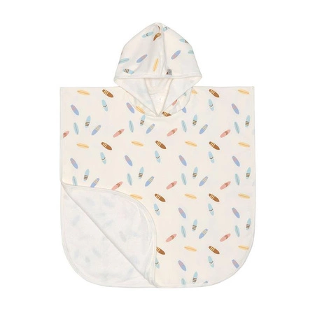 Lassig Poncho dla dzieci z filtrem UV80 Splash & Fun Deski surfingowe sea salt