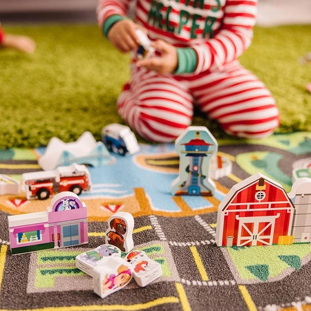 Mata do zabawy Psi Patrol i figurki drewniane Melissa and Doug 33273