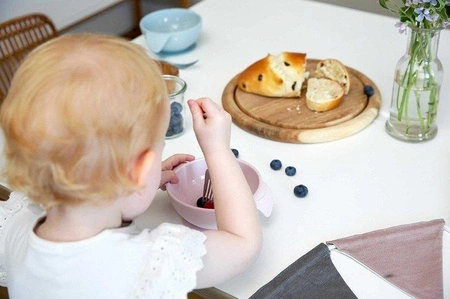 Lassig Miseczka silikonowa z przyssawką Little Chums Mysz szara