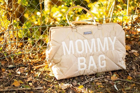 Childhome Torba Mommy Bag Pikowana Beżowa