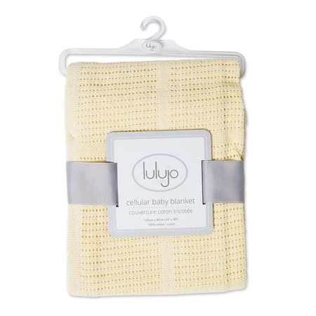 Lulujo Kocyk Bawełniany Tkany Yellow