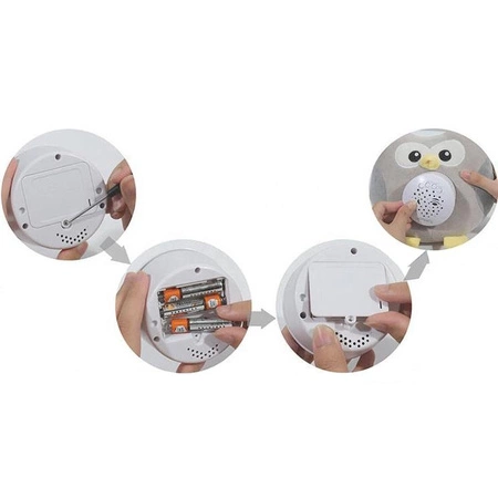 WOOPIE Przytulanka Usypiacz Projektor 2w1 Sówka - 10 Kołysanek