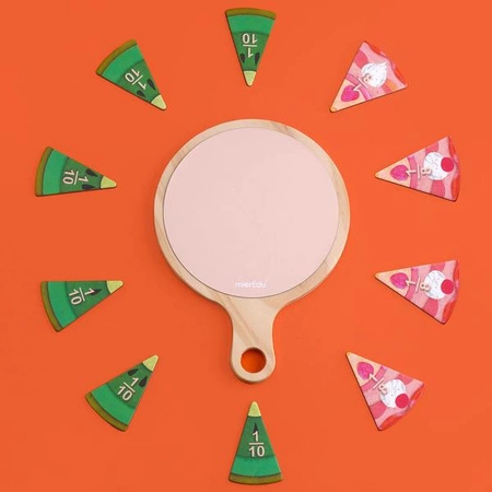 mierEdu Układanka matematyczna do nauki ułamków - Yummy Food ME338