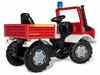 Rolly Toys Unimog Mercedes Benz Samochód na pedały Straż + Kogut