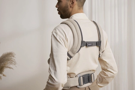 BABYBJORN - nosidełko Harmony, Woven Jasny Beż melanż