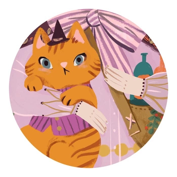 Puzzle kartonowe gigant CZARODZIEJKA LILY DJ07168