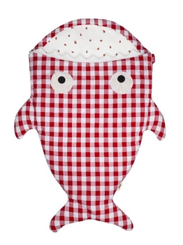 Baby Bites Śpiworek Shark (1-18 m) Red Vichy